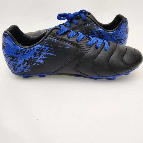 Brava Soccer Futbol Cleats Youth Boys Size 5.5D Blue Black Yellow Lace Up 160464 - Picture 8 of 11